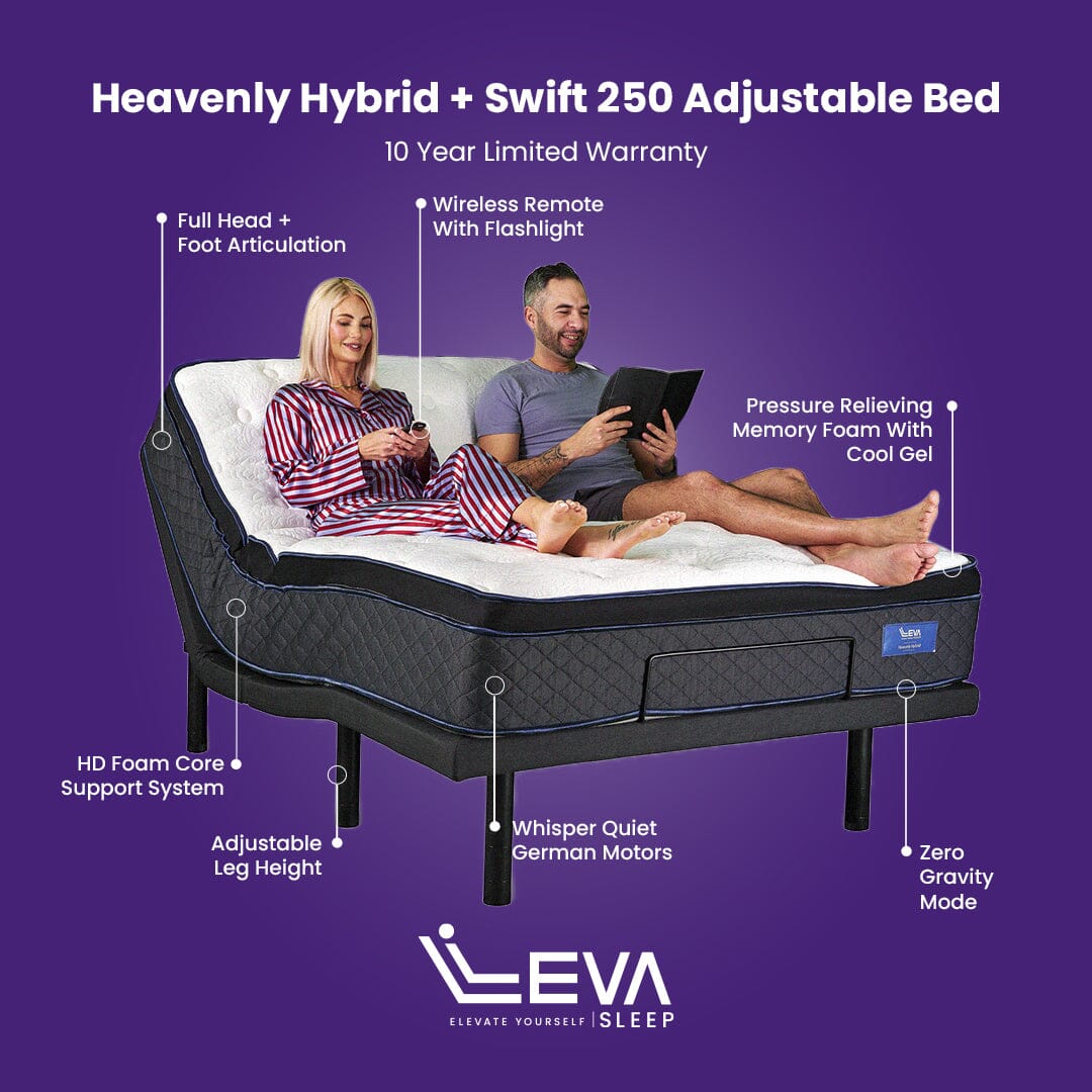 Heavenly Hybrid Queen Adjustable Bed Package